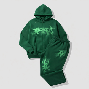 Hot selling mens sports tracksuit wholesale custom logo jogging <b>suit</b> sweat <b>suit</b> supplier factory bulk - Product Image 2