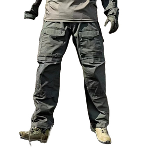 Men's Winter Multi-Pocket <b>Canvas</b> Cargo Pants Polyester/Cotton Quick Dry Outdoor Utility Casual Streetwear OEM/ODM - Product Image 6