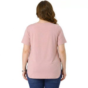 Camiseta de Moda para Mujer, Corte Holgado, Ligera, Transpirable, de Verano, Manga Corta, Alta Calidad - Product Image 5