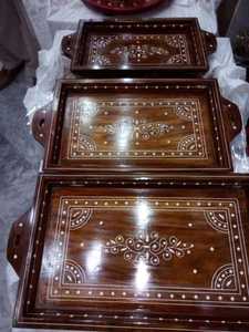Bandeja de Servir Moderna de Metal Premium, Antiadherente y Ecológica, LE-F11121, Linea Exports Inc - Product Image 3