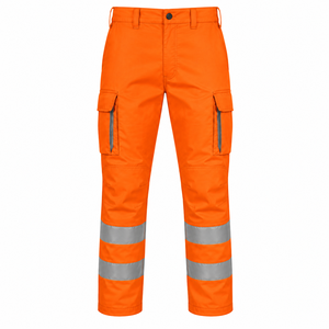 Pantalon de travail personnalisé avec logo, pour l'exploitation minière, la construction, la sécurité, haute visibilité, avec bande réfléchissante, couleur unie, pantalon de travail personnalisé - Product Image 1