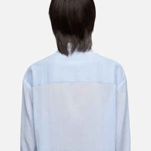 Camiseta de Mujer con Diseño de Rayas y Logotipo Personalizable, Ropa Casual para Exteriores, para Compradores al por Mayor, Corte Elegante con Mangas Largas - Product Image 5