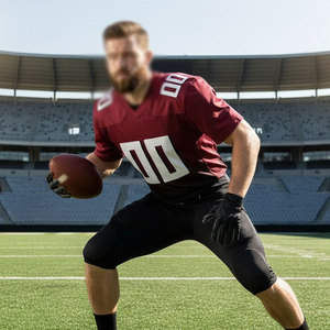 Custom American Football Uniform Set Jersey with <b>Padded</b> Pants Breathable Mesh Training Kit Team Wear OEM ODM - Product Image 6