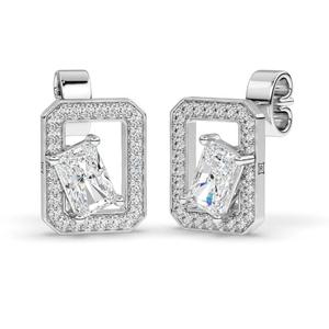 Boucles d'oreilles modernes en diamants de laboratoire, or 10K 14K 18K, platine, argent, pour mariage, usage quotidien, bijoux fins pour femmes, look élégant - Product Image 1