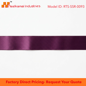 25mm Deep Plum Dark Purple Single Face Satin Ribbon Wholesale 5 Rolls x 8 Meter for <b>Wine</b> Gift Baskets Holiday Displays - Product Image 5