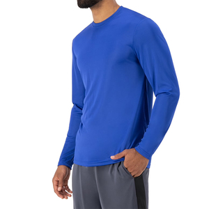 Camiseta Deportiva Ligera de Manga Larga, Color Azul, para Hombre, Verano, Fitness, Transpirable, Informal - Product Image 3