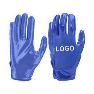 Gants de football ajustables avec paume en silicone pour une adhérence optimale, adaptés à toutes les conditions météorologiques, vente en gros - Product Image 5