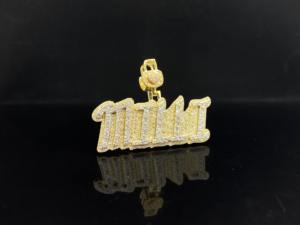 Colgante de Joya Personalizado de Aleación con Diamantes Helados Estilo Hip Hop Cristiano Street Hustle - Product Image 3