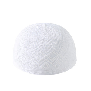 5 couleurs, bonnets de prière musulmans pour hommes, solides, respirants, en maille, pour l'été - Product Image 1