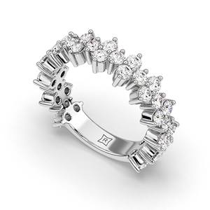 Anillo de Diamante Cultivado en Laboratorio, Corte Brillante Redondo, de Lujo, Oro 14K, 10K, 18K, Anillo de Compromiso, Aniversario, Joyería Fina, Regalo para Mujeres y Niñas - Product Image 1