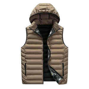 Premium Quality <b>Men's</b> Sleeveless Hooded Puffer <b>Jackets</b> <b>Lightweight</b> Comfortable Fabric <b>Men's</b> Plain Colors Puffer <b>Jackets</b> - Product Image 5