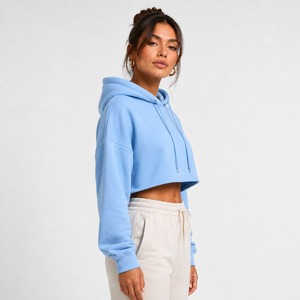 Sudadera Corta de Felpa Francesa Ligera para Mujer, con Cordón Ajustable y Tejido Transpirable - Product Image 6