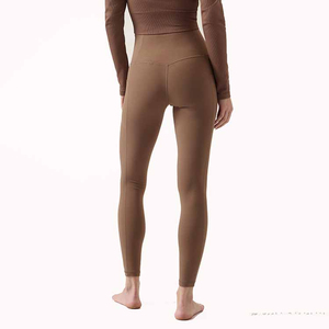 Leggings de yoga sans couture taille haute pour femme, respirants, séchage rapide, extensibles, pour la gym, le fitness, le sport, collants d'entraînement, logo OEM - Product Image 4