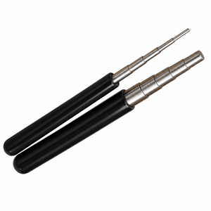 Stainless Steel Tapered <b>Jewelry</b> Mandrels for DIY Ring Making and <b>Drilling</b> Tools Black Handle Round Shape - Product Image 1
