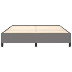 Cadre de lit king-size gris foncé avec revêtement capitonné, bois d'ingénierie et contreplaqué, tissu polyester durable - Product Image 5