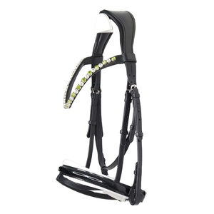 Newly Launched <b>Top</b> Quality Horse English Soft Padded Bridle Lightweight With <b>Crystal</b> Stud All Sizes Available Wholesale Supplier - Product Image 3
