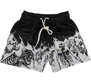 Shorts de bain pour hommes grandes tailles Modern Movements, imprimé lettres, séchage rapide, éco-responsables, extensibles dans les 4 sens, en Spandex/Polyester - Product Image 1