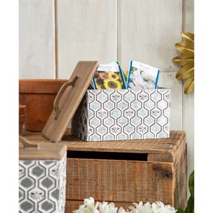 Elegant Designer Wooden <b>Storage</b> <b>Box</b> For <b>Kitchen</b> Home Office And Household Organization Multipurpose Use Durable Stylish <b>Storage</b> - Product Image 6