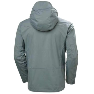 Chaqueta cortavientos 100% poliéster para hombre, impermeable, softshell, para senderismo, ligera, con capucha. - Product Image 6