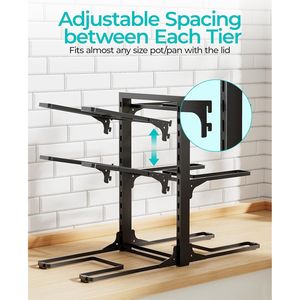 Organizzatore Sottopensile a 6 Livelli per Pentole e Padelle, Scaffale Portaoggetti da Cucina con Organizzatore per Padelle - Product Image 2