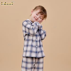 FS28 - Ensemble pyjama à carreaux pour filles - Product Image 5