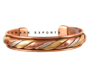 Elegante brazalete de cobre puro con insertos magnéticos para la curación natural de la circulación sanguínea y el apoyo al dolor Artículo de regalo elegante - Product Image 2