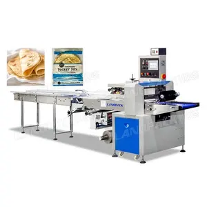 Landpack LP-700X otomatik ekmek Pizza Tortilla chapati akış paketleme paketleme makinesi