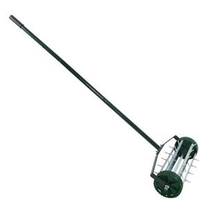 Aireador de césped manual de 3 piezas de alta resistencia con ruedas, herramienta de jardinería con púas giratorias para el cuidado del césped - Product Image 6