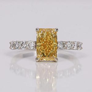 Bagues en diamant cultivées en laboratoire naturel de conception unique Bague de mariage éternité en or rose Bague de fiançailles de bijoux fins à la mode - Product Image 2