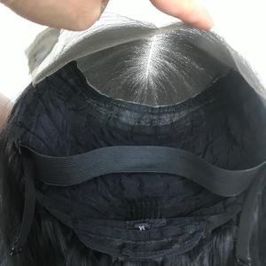 Cheap Jet <b>Black</b> Color <b>Long</b> Remy Wig With Closure 5x5 26 Inch 100% Vietnamese Human Hair Real Human Hair Wig - Product Image 1
