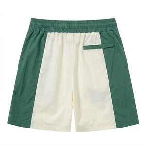 High Sales Custom Logo Green White Men's High Quality Nylon <b>Wind</b> <b>Breaker</b> Shorts Sets For Vintage Wear Men Set Highstreet Jackets - Product Image 5