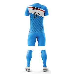 Tenue de basketball personnalisée couleur unie, service OEM, tailles enfant et junior, uniforme d'équipe de football en polyester/spandex compressif - Product Image 5