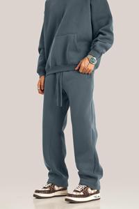 Pantalons de survêtement en molleton de coton brodés sur mesure en gros pour les marques de vêtements américaines, tailles S M L XL - Product Image 3