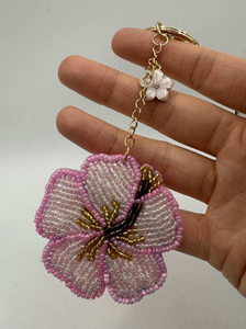 Vintage Classic Floral Beaded Eco-Friendly Hand Embroidered Decorative Key Holder <b>Keychain</b> Daily Use MULTI CRAFT - Product Image 5