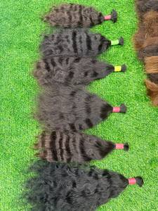 AMRIN INTERNATIONAL Cheveux Indiens Bouclés en Vrac, Cheveux Humains Vierges Remy, Pointes Pleines, Densité 100%, Cheveux de Bébé, Fabriqués au Bengale Occidental, Adaptés - Product Image 1
