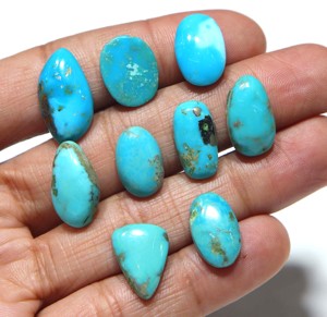 Turquoise naturelle Sleeping Beauty, cabochon, pierre précieuse en vrac pour la fabrication de bijoux, vente en gros, pierre turquoise d'Arizona - Product Image 2