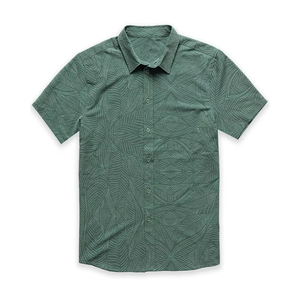 Chemise d'été personnalisée pour homme à manches courtes, 100 % lin, imprimé floral, plusieurs styles, chemise de plage imperméable - Product Image 6