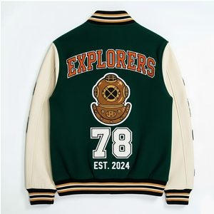 Best Manufacture <b>Men</b> Varsity Jackets for Winter Outdoor Use Breathable Eco-Friendly Wholesale Custom Logo Embroidery Front - Product Image 4