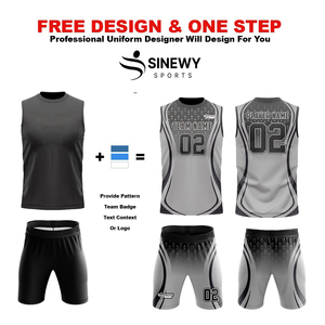 Custom Printed Anti-Bacterial Sublimated Unisex Quick Dry Sleeveless Uniform with Custom Colors and New Design - Product Image 4