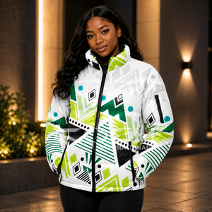 Cosh International Trending Women's Puffer Jacket Custom Sublimated Print Winter <b>Bubble</b> <b>Coat</b> Lightweight Breathable Warm - Product Image 3