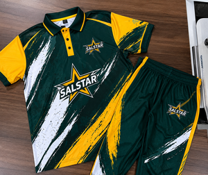 Uniforme de Cricket para Hombre SALSTAR, Jersey de Manga Corta y Pantalones de Poliéster Sublimado, Secado Rápido, Corte Regular, Ropa para Todas las Temporadas - Product Image 6