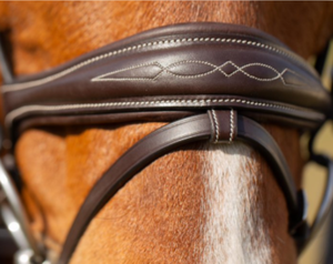 Bridon de cheval réglable en cuir durable avec rênes respirantes – Équipement équestre - Product Image 3