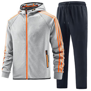 Survêtement d'hiver décontracté pour homme, personnalisé, de haute qualité, avec capuche, fermeture éclair intégrale, 100% coton, design 2 en 1, grande taille, coupe-vent - Product Image 2