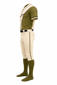 Uniforme de Béisbol Personalizado para Hombre, Diseño con Bloques de Color, Poliéster que Absorbe la Humedad, Manga Corta, Corte Regular, Ropa para Todas las Temporadas - Product Image 6