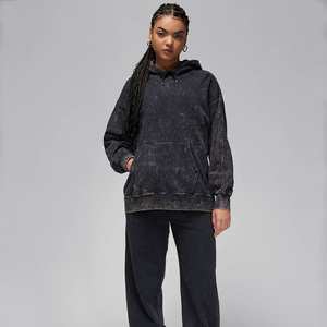 Sudadera con Capucha Oversize de Felpa con Bolsillos, Lavado Ácido Personalizado, Estilo Vintage, 100% Algodón de Alto Gramaje, Unisex, Forro de Invierno, Streetwear, OEM - Product Image 1