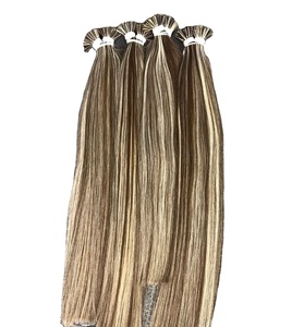 Venta caliente de calidad superior vietnamita cabello Remy I-Tip extensiones recto 60/4 mezcla de colores gran stock precio de fábrica de Vietnam - Product Image 1