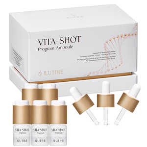 Ampolla Iluminadora con Ácido Hialurónico y Vitamina C Estabilizada para el Rostro, Tratamiento Ligero de 4 Semanas para un Tono Desigual y Blanqueamiento - Product Image 1