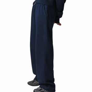 Women Cropped Full <b>Zip</b> Hooded Tracksuit Set Loose Straight Leg <b>Trousers</b> Relaxed Fit Drawstring Waist Two Piece Streetwear Outfit - Product Image 6