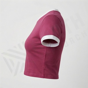 Camiseta Corta para Mujer, Diseño Atractivo, Estilo Moderno, Ropa Deportiva, Ropa de Gimnasio - Product Image 3