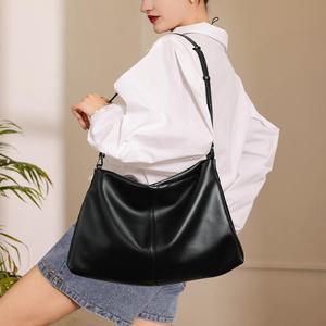 Bolsos de Hombro de Cuero Genuino para Mujer, Bolsos de Mano Elegantes, Bolsos Cruzados Grandes y Suaves, Bolsos Tote con Asa Superior - Product Image 2